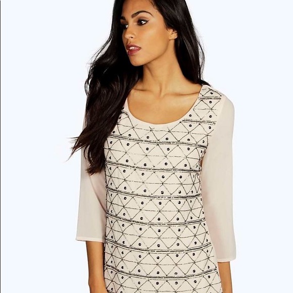 Boohoo Night Dress Embellished Dress - Picture 2 of 8